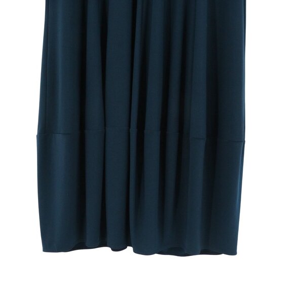 Sun Kim Long Sleeve Lantern Minimalist Lagenlook Zip Slouch Pocket Midi Dress XS - Picture 6 of 7